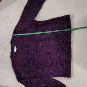 Lou & Grey purple eye lash sweater